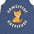 thumbnail image 3 of Instant Message - Pawsitive Cattitude - Toddler and Youth Girls A-line Dress, 3 of 6