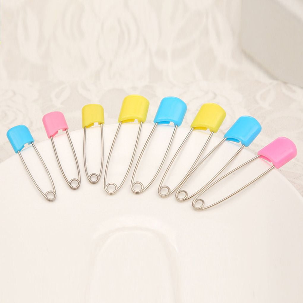 U-M pulabo Baby Safety Pins Reusable Plastic Head Diaper Pins Colorful Safe Secure Pins Randomly Send 7 Pcs Beautiful 