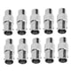 thumbnail image 2 of Conectores Bnc, Hembra A Bnc Hembra Conectores De Cable Adaptador Bnc Con 10 Piezas Para Audio Y Vídeo, 2 of 7