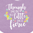 thumbnail image 4 of Inktastic Though She Be but Little She is Fierce Shakespeare Girls Baby Bib, 4 of 4