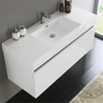 thumbnail image 4 of Fresca Fcb8011-I Mezzo 48" Wall Mounted Single Basin Vanity Set - White, 4 of 5