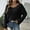 Black, variant on Cutout Sweater Tops for Women White Long Sleeve Crochet Fall Solid Loose Sweaters Womens Cardigans S