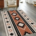 thumbnail image 3 of Khaki Boho Area Rug 4x6 Washable Rug Non Slip Vintage Ethnic Tribe Retro Abstract Art Large Area Rug Indoor Floor Carpet for Entryway Bedroom Kitchen Living Room Home Office Dining Room Nursery, 3 of 8