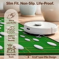thumbnail image 6 of Design&I 8'x10' Washable Area Rug Extra Large Skid-Resistant Low Profile Golf Interlocking Dimple Grid Motif Dimpled Border for Living Room, Family, 6 of 7