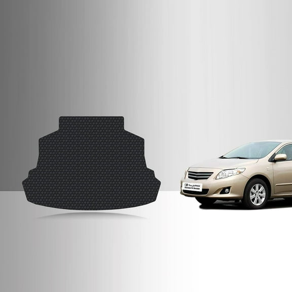 ToughPRO Trunk Mat Compatible with Toyota Corolla 2004 - All Weather Heavy Duty (Made in USA) Black Rubber