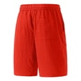 thumbnail image 4 of EOYWHK Men's Shorts Breathable Relaxed Fit Multi Pockets Casual Shorts Soft Lightweight Breathable Shorts for Basketball Running Gym Red XXXXL, 4 of 8