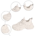 thumbnail image 5 of Rokment Womens Dad Fashion Sneakers Platform Chunky Walking Running Shoes 2026 Spring Fall Breathable Mesh Height Increasing Casual Tennis Shoes Beige Size 8.5, 5 of 7
