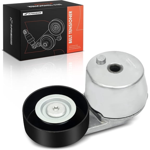 A-Premium Belt Tensioner Assembly with Pulley Compatible with Chevrolet Equinox 2018-2022, Malibu 2016-2023, Cruze 2016-2019, Trax 2021-2022, Spark & GMC Terrain & Buick Encore & Cadillac CT6