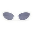 thumbnail image 2 of High Fashion Trendy Wrap Around 90s Sport Plastic Sunglasses Frost Black, 2 of 4