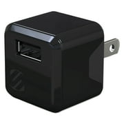 Scosche superCUBE Flip Wall Charger, Black, Small, 1 1/2"l x 3 3/14"w x 7"h -SOSUSBH121M
