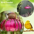 Big Sale! Beppter Outdoor Patio Decorative Metal Bird Feeder Red,1
