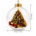 thumbnail image 3 of PEIBang Lighted Christmas Ornament Glowing Christmas Story Ornament,Miniature Scene Hanging Decoration Mini Holiday Decor for Tree Window Mantel Shelf, 3 of 5