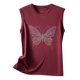 thumbnail image 5 of Camiseta sin mangas suelta con cuello redondo y lentejuelas reflectantes coloridas para mujer Pompotops  lopia990661, 5 of 6