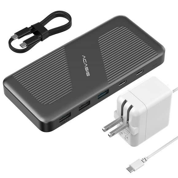 ACASIS 10-in-1 Thunderbolt 4 Hub docking station USB-C Pro Dock with 1* 40Gbps Downstream Ports Surport Daisy Chain ,Multiscreen Expansion, Suitable for Computers, Laptops, Tablets And Cell Phones
