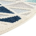 thumbnail image 6 of Unique Loom Aruba Outdoor Collection Area Rug - Bubali (5' 3" Round Gray/Ivory), 6 of 7