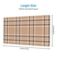 thumbnail image 6 of DouZhe Large Mouse Pad, Pastel Tartan Light Orange Colors Non-Slip Waterproof Rubber Keyboard Office Desk Pads Mousepad, 29.5 x 15.8 inches 3mm Thick, 6 of 7