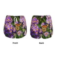 thumbnail image 3 of Rateoe butterflies and Gardens Printed 2 in 1 Women's Workout Shorts for Athletic Gym Running Shorts with Phone Pockets-XX-Large, 3 of 7