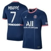 Men's Jordan Brand Kylian Mbapp- Blue Paris Saint-Germain 2021/22 Home Breathe Stadium Replica Player Jersey