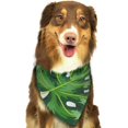 thumbnail image 6 of Naloa Palm Greenery Dog Bandanas 1PC Washable Triangle Dog Scarfs Premium Durable Fabric, for Small Medium Large Dogs and Cats, 6 of 6