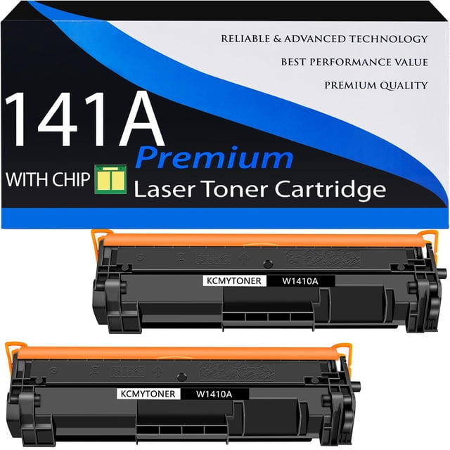 Cartucho de tóner KCMYTONER W1410a compatible para HP 141A negro