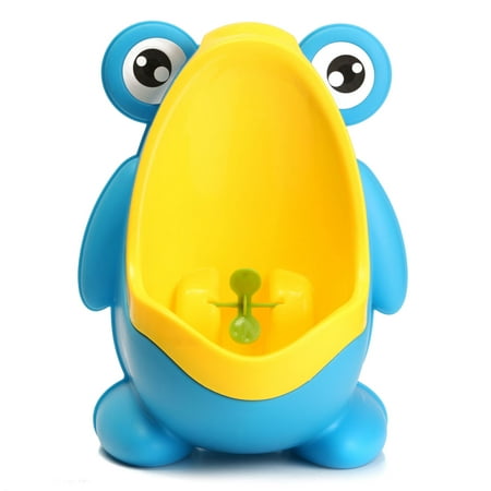 Cute Frog Owl Potty Training Urinal Toilet Urine Train Froggy Potty for Children Kids Toddler Baby Boys Portable Plastic Male Urinals Pee Trainer Funny Aiming