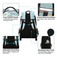 thumbnail image 4 of FORMRS Kids School Backpack Elementary Student Unisex Travel Bookbag with Reflective Stripes, Blue Trains Pattern, 4 of 7
