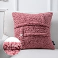 thumbnail image 4 of Phantoscope 12 in x 20 in Pink Sherpa, Velvet Decorative Pillow Cover, (2 Count), 4 of 7