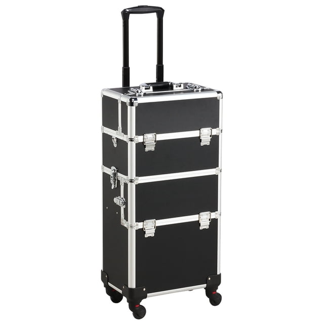 Yaheetech 3 in 1 Rolling Makeup Train Case
