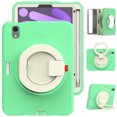 thumbnail image 1 of 360 Rotation Poignée Dure TPU Tablette Case pour Ipad Mini 6 8.3 Pouces 2021 Étui Antichoc avec Emplacement pour Crayon Vert, 1 of 6