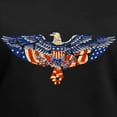 thumbnail image 3 of CafePress - Retro Eagle And USA Flag Women's V Neck Dark T Shi - Women's V-Neck Dark T-Shirt, 3 of 4