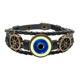 thumbnail image 1 of Pupilas profundas. Pulsera marina tejida en cuero, 1 of 4