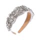 thumbnail image 1 of wonima11 Crystal and Pearl Beaded Hairbands - Rhinestone Embellished Headbands for Women, Girls Party and Baroque Fashion Hair Hoop Accessories (Baroque White), 1 of 1
