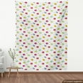 thumbnail image 4 of Cartoon Sofa Upholstery Fabric by the Yard, Funny Colorful Birds Flying and Polka Dots Repetition Design, Decorative Fabric for DIY and Home Accents, White and Multicolor by Ambesonne, 4 of 5