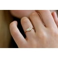 thumbnail image 6 of HeartsAndYou 1.2ct Trillion Cut Moissanite Geometric Triangle Fancy Ring 18k Yellow Gold Over Silver, 6 of 6
