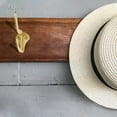 thumbnail image 3 of Design House 3 in. Polished Brass Double Hat and Coat Hook, 3 of 7