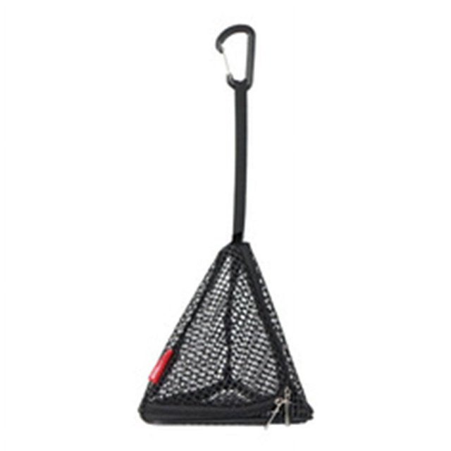 Sac en Filet à Fermeture Éclair Extérieur Panier de Rangement Triangulaire avec Crochet Filet de Séchage Pliable en PVC pour Camping Nouveau