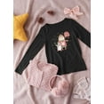 thumbnail image 3 of Christmas Girl And Penguin Long Sleeve Toddler -Image by Shutterstock,  4 Toddler, 3 of 4