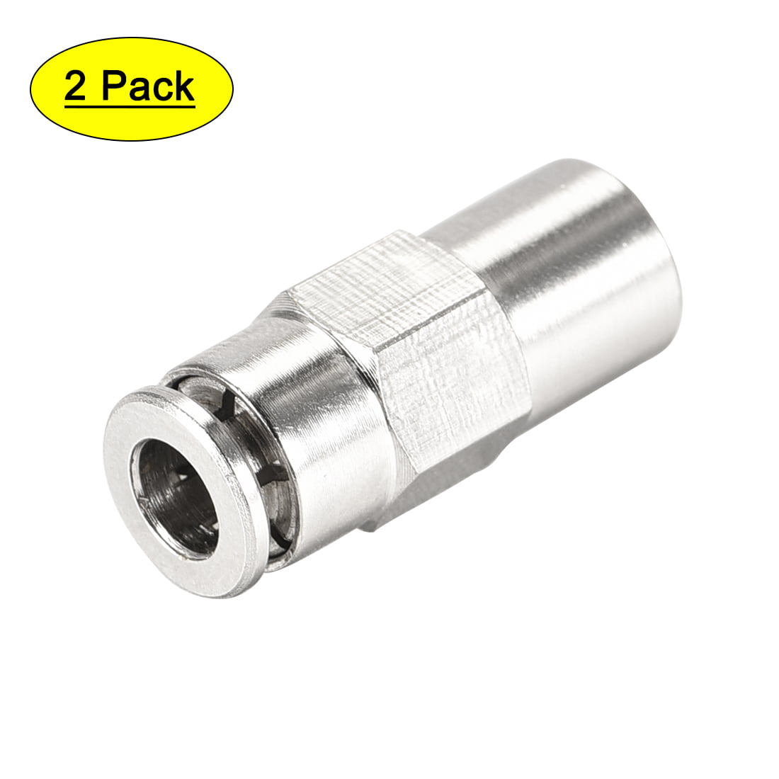 1/8" to 1 Threaded elbow 90 ° with Inner/Outer Thread Brass Nickel Plated m5 