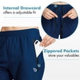 thumbnail image 2 of BALEAF Women's Hiking Pants Joggers for Women Workout Athletic Golf Lightweight Outdoor Gym Fitness Tapered Quick Dry Zipper Pockets Navy M, 2 of 6