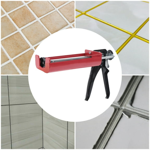 Manual Caulking Gun for 400ml Sealant, Double Barrel Design, Heavy-Duty Aluminum & Steel Construction, Ergonomic Grip, Smooth & Even Glue Output