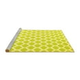 thumbnail image 2 of Ahgly Company Machine Washable Indoor Rectangle Trellis Yellow Modern Area Rugs, 3' x 5', 2 of 4
