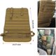 thumbnail image 4 of Organizador de respaldo de asiento de coche, protector de asiento de coche táctico Molle para panel de vehículo, ajuste universal (caqui), 4 of 5