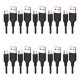 thumbnail image 1 of Paquete 10 Cable V8 Micro Usb Datos Carga Rápida 2.4a U-volt, 1 of 8
