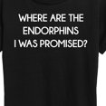 thumbnail image 3 of Instant Message - Where Are The Endorphins - Women's Short Sleeve Graphic T-Shirt, 3 of 6