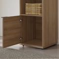 thumbnail image 5 of Nexera Porto Storage Cabinet, Brown Oak, 5 of 8