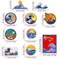 thumbnail image 4 of 11 piezas parche bordado apliques insignia planchar coser parches emblema parche accesorios DIY, parche para ropa, vestido, sombrero, 4 of 5