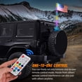 thumbnail image 6 of Nilight 4ft RGB LED Spiral Whip Light RF Remote Spring Base Fits Can-Am ATV UTV, 6 of 9