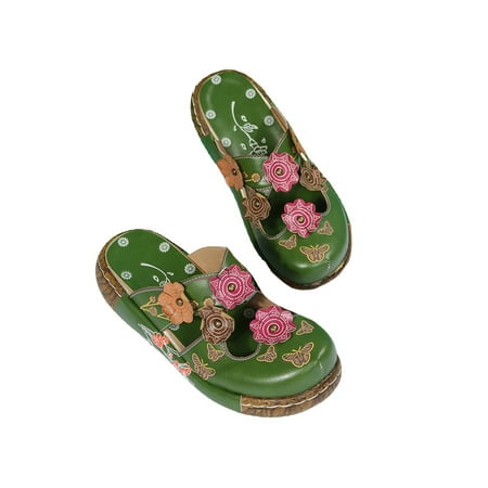 

Harsuny Women s Summer Cozy Wedge Sandals Nonslip Durable Floral Pool Slippers