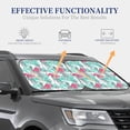 thumbnail image 4 of Saiise Flamingo for Foldable Car Sun Shades (2-Pack) Offer Sun Protection with an Easy-fold Design for Convenient Windshield Shading-Small, 4 of 6