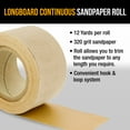 thumbnail image 4 of Dura-Gold Premium - 320 Grit Gold - Hook & Loop Backing Longboard Continuous Sandpaper Roll, 2-3/4" Wide, 12 Yards Long - For Auto & Woodworking Air File Long Board Sanders, Hand Sanding Blocks, 4 of 6